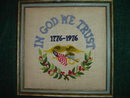 1776 - 1976 Framed Needlepoint