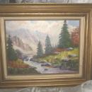 Original Mountain Stream Oil Painting **Framed