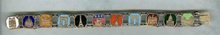 Copper & Enamel Link Bracelet
