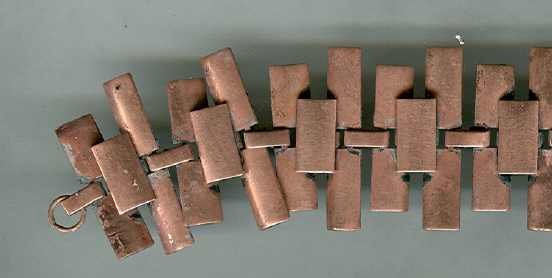 Unusual Copper Bracelet Signed Matisse