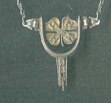 Vintage Holland Miniature Spur 14 kt Gold & Sterling Silver