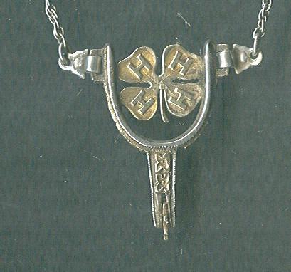 Vintage Holland Miniature Spur 14 kt Gold & Sterling Silver