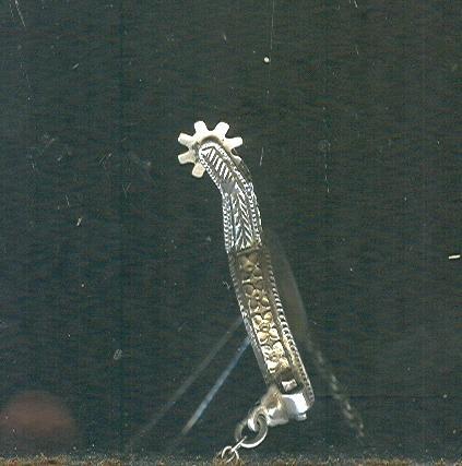 Vintage Holland Miniature Spur 14 kt Gold & Sterling Silver