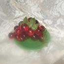 Vintage Set of Red Lucite Grapes Smaller Size
