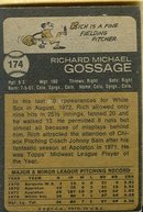 Rich Gossage Rookie Card