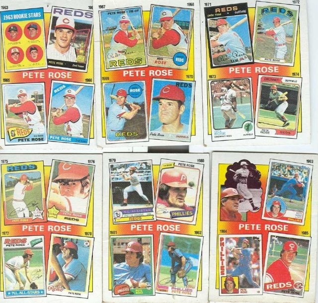 The Pete Rose Years Card Set of 6