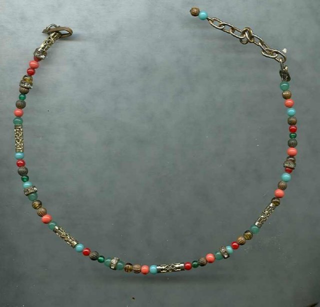 Child's Antique Glass Bead Necklace