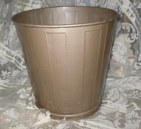 Vintage Metal Industrial Mid Century Modern Lawson Waste Basket