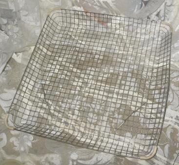 Vintage Industrial Mid Century Modern Metal Wire Basket