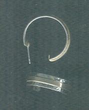 James Avery Style Gold & Silver Hoop Earrings