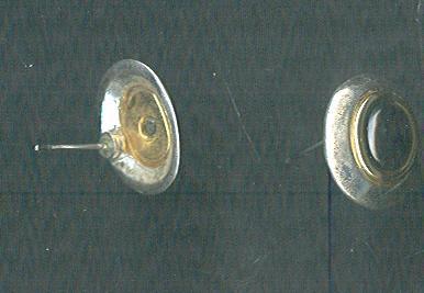 James Avery Style Gold & Silver Onyx Earrings