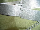 Vintage Stamped Silvertone Link Belt