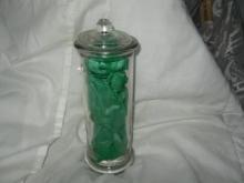 Vintage Glass Apothecary Jar or Counter Jar