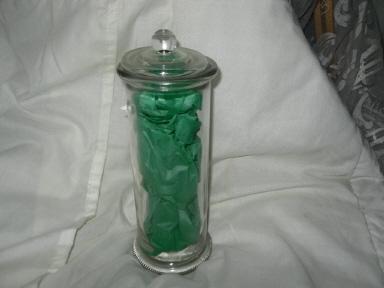 Vintage Glass Apothecary Jar or Counter Jar