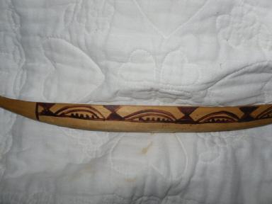 Cherokee Hand Carved Wood Canoe