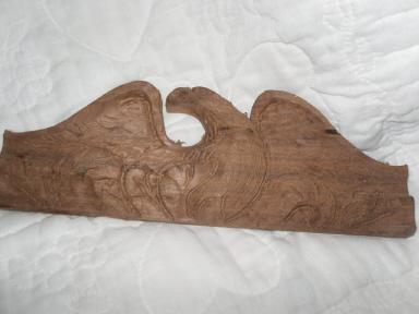 Vintage Hand Carved Wooden Eagle