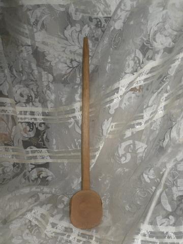 Vintage Hand Carved Wooden Ladle