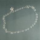 Sterling Silver Bracelet with Butterfly Charm