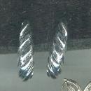 Silver James Avery Style Shell Earrings