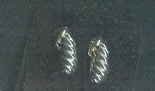 Silver & Gold James Avery Style Shell Earrings