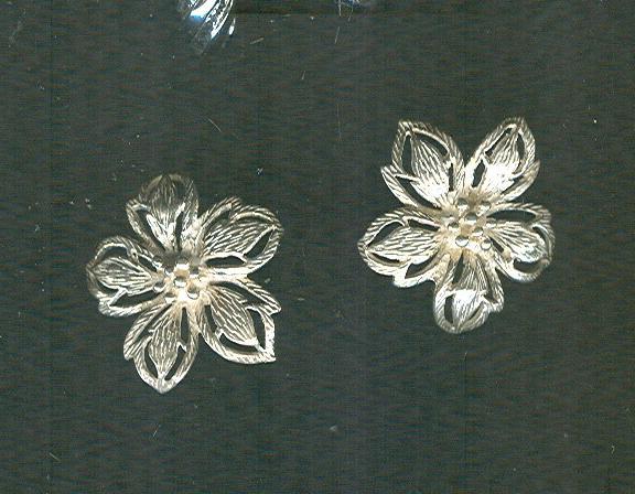 Sterling Silver Flower Earrings