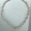 James Avery Style Classic Cable Necklace w/Toggle & Silver Heart Pendant
