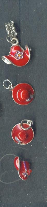 Ladies Red Hat Society Charm *4 Charms**