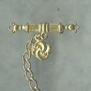 Vintage ART Chatelaine Bar Pin & Chain