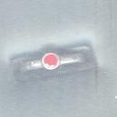 Sterling Silver Ring w/ Bright Pink Stone