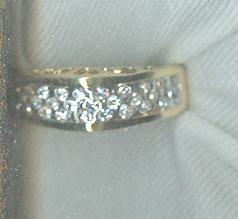 Gold Band with Cut Out Heart Details