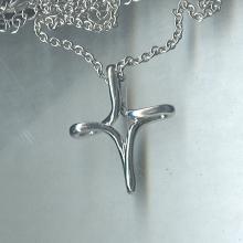 Cookie Lee Silver Necklace & Cross Pendant