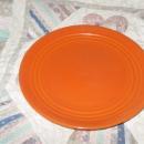 Vintage Bauer Pottery Ringware Red Dinner Plate