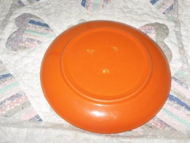 Vintage Bauer Pottery Ringware Red Dinner Plate