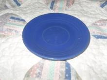 Vintage Bauer Pottery Ringware Saucer Cobalt Blue