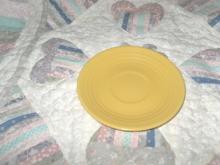Vintage Bauer Pottery Ringware Saucer Yellow