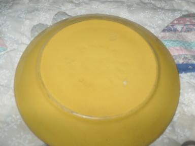 Vintage Bauer Pottery Ringware Saucer Yellow