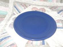 Vintage Bauer Pottery Ringware Dinner Plate Cobalt Blue