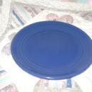 Vintage Bauer Pottery Ringware Dinner Plate Cobalt Blue