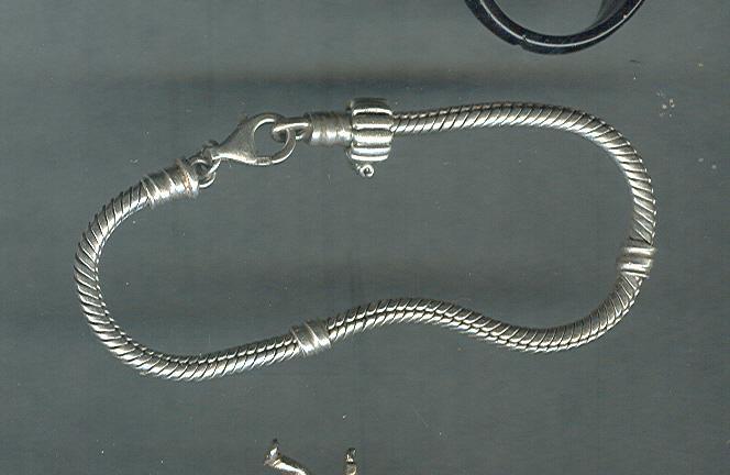 Sterling Silver Bracelet **Seamed Snake**