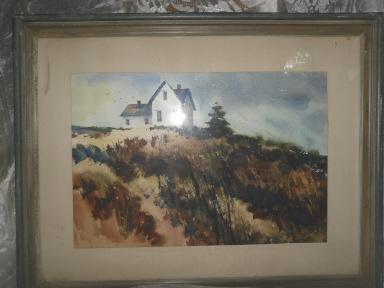 Original Watercolor Painting Signed Maples 66