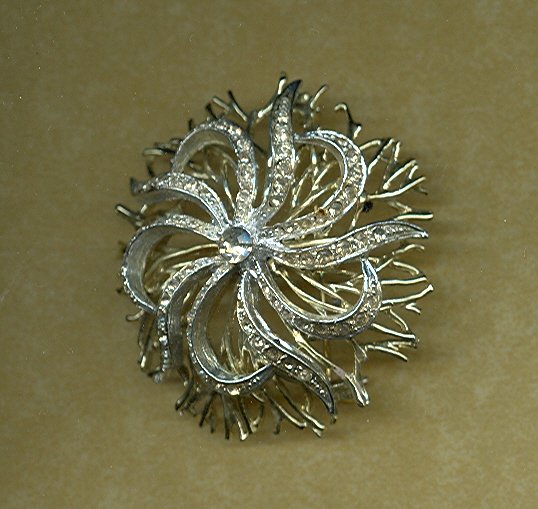 Stylized Floral Brooch