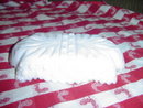 Heavy Quilted Milk Glass Dish