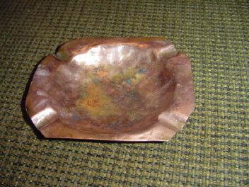 Hand Wrought Copper Ashtray