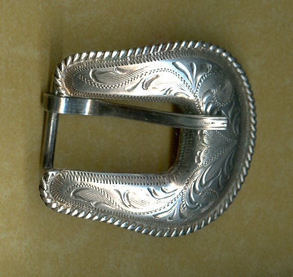 Western Silver Belt Buckle