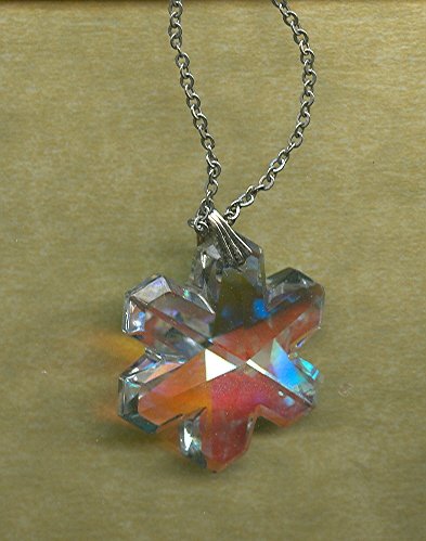 Vintage Crystal Snowflake Pendant