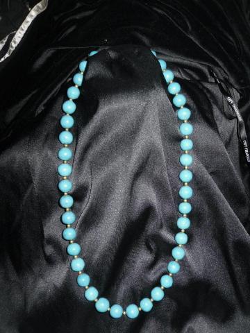 Vintage Turquoise Bead Necklace #Statement Necklace