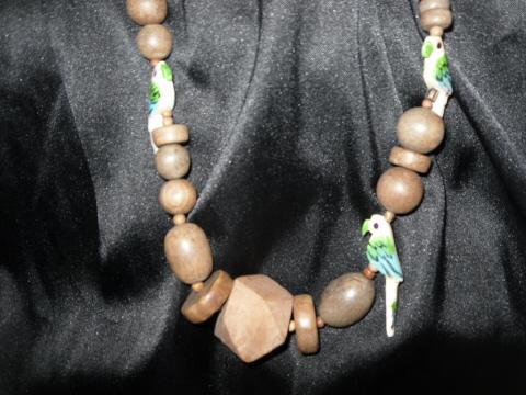 Parrot Bird Bead Necklace #Statement Necklace