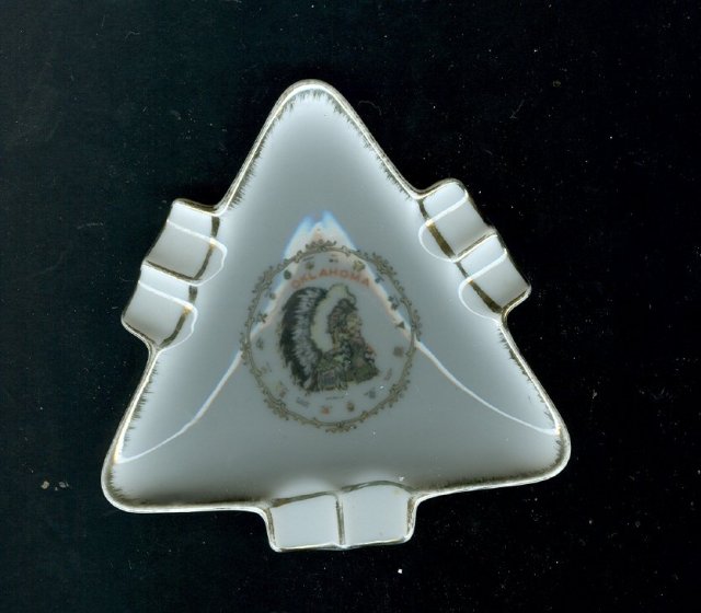 Porcelain Arrowhead Ashtray