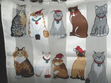 Christmas Holiday Cat Scarf