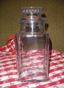 Vintage Glass Candy/Cookie Counter Jar